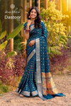 Dastoor Vol 3 By Kashvi Viscose Bright Moss Foil Ladies Saree Wholesale Online